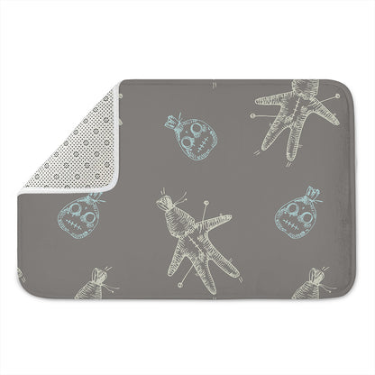 Cartoon Voodoo Doll Pattern Print Indoor Door Mat