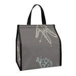 Cartoon Voodoo Doll Pattern Print Insulated Lunch Tote