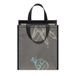 Cartoon Voodoo Doll Pattern Print Insulated Lunch Tote