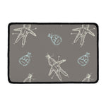 Cartoon Voodoo Doll Pattern Print Kitchen Mat