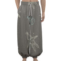 Cartoon Voodoo Doll Pattern Print Lantern Pants