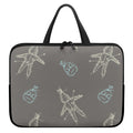 Cartoon Voodoo Doll Pattern Print Laptop Sleeve With Handle