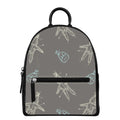 Cartoon Voodoo Doll Pattern Print Leather Backpack