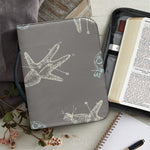 Cartoon Voodoo Doll Pattern Print Leather Bible Cover
