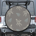 Cartoon Voodoo Doll Pattern Print Leather Spare Tire Cover