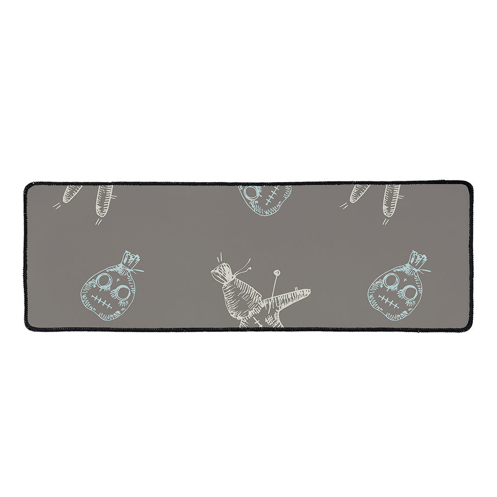 Cartoon Voodoo Doll Pattern Print Long Kitchen Mat