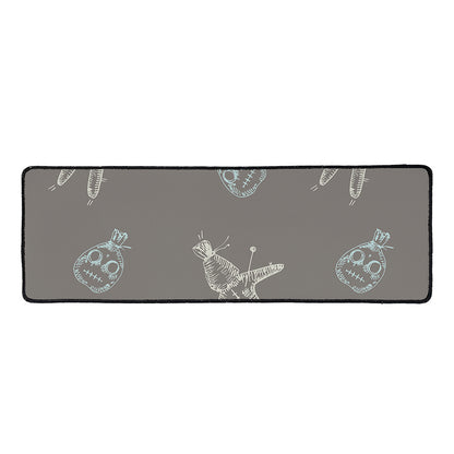 Cartoon Voodoo Doll Pattern Print Long Kitchen Mat