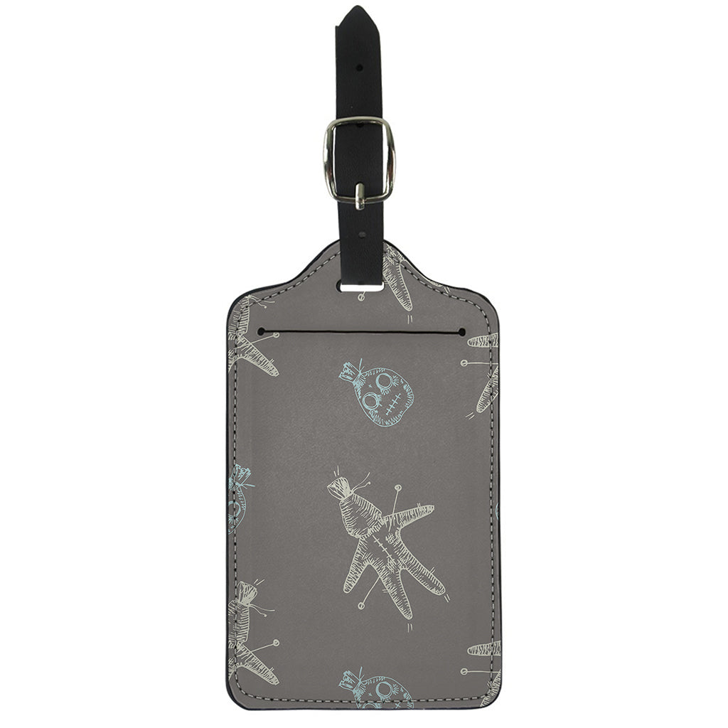Cartoon Voodoo Doll Pattern Print Luggage Tag