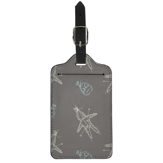 Cartoon Voodoo Doll Pattern Print Luggage Tag