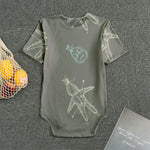 Cartoon Voodoo Doll Pattern Print Men's Bodysuit