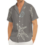 Cartoon Voodoo Doll Pattern Print Men's Deep V-Neck Shirt