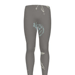 Cartoon Voodoo Doll Pattern Print Men's leggings