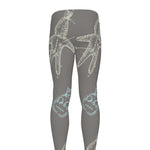 Cartoon Voodoo Doll Pattern Print Men's leggings