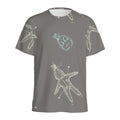 Cartoon Voodoo Doll Pattern Print Men's Athletic T-Shirt