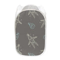 Cartoon Voodoo Doll Pattern Print Mesh Laundry Hamper