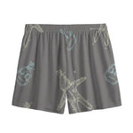 Cartoon Voodoo Doll Pattern Print Mesh Shorts