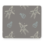 Cartoon Voodoo Doll Pattern Print Mouse Pad