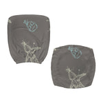 Cartoon Voodoo Doll Pattern Print Office Chair Cover