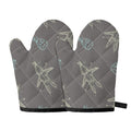 Cartoon Voodoo Doll Pattern Print Oven Mitts