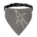 Cartoon Voodoo Doll Pattern Print Over The Collar Dog Bandana