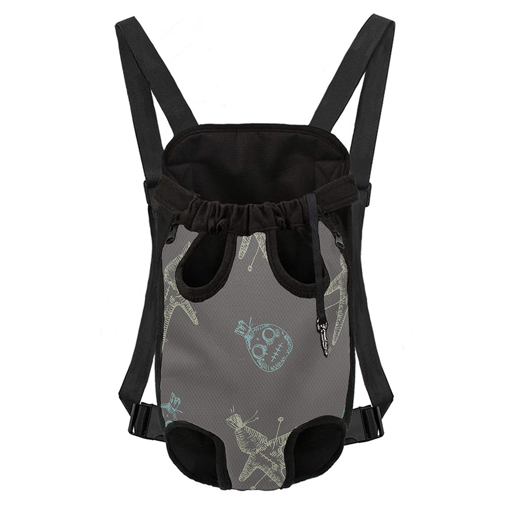 Cartoon Voodoo Doll Pattern Print Pet Carrier Backpack