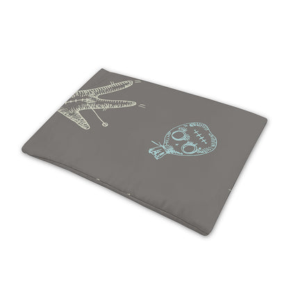 Cartoon Voodoo Doll Pattern Print Pet Cooling Mat Cover