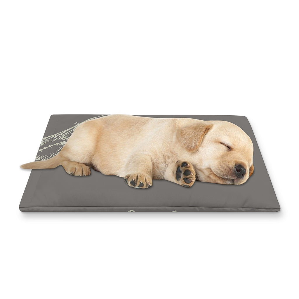 Cartoon Voodoo Doll Pattern Print Pet Cooling Mat Cover