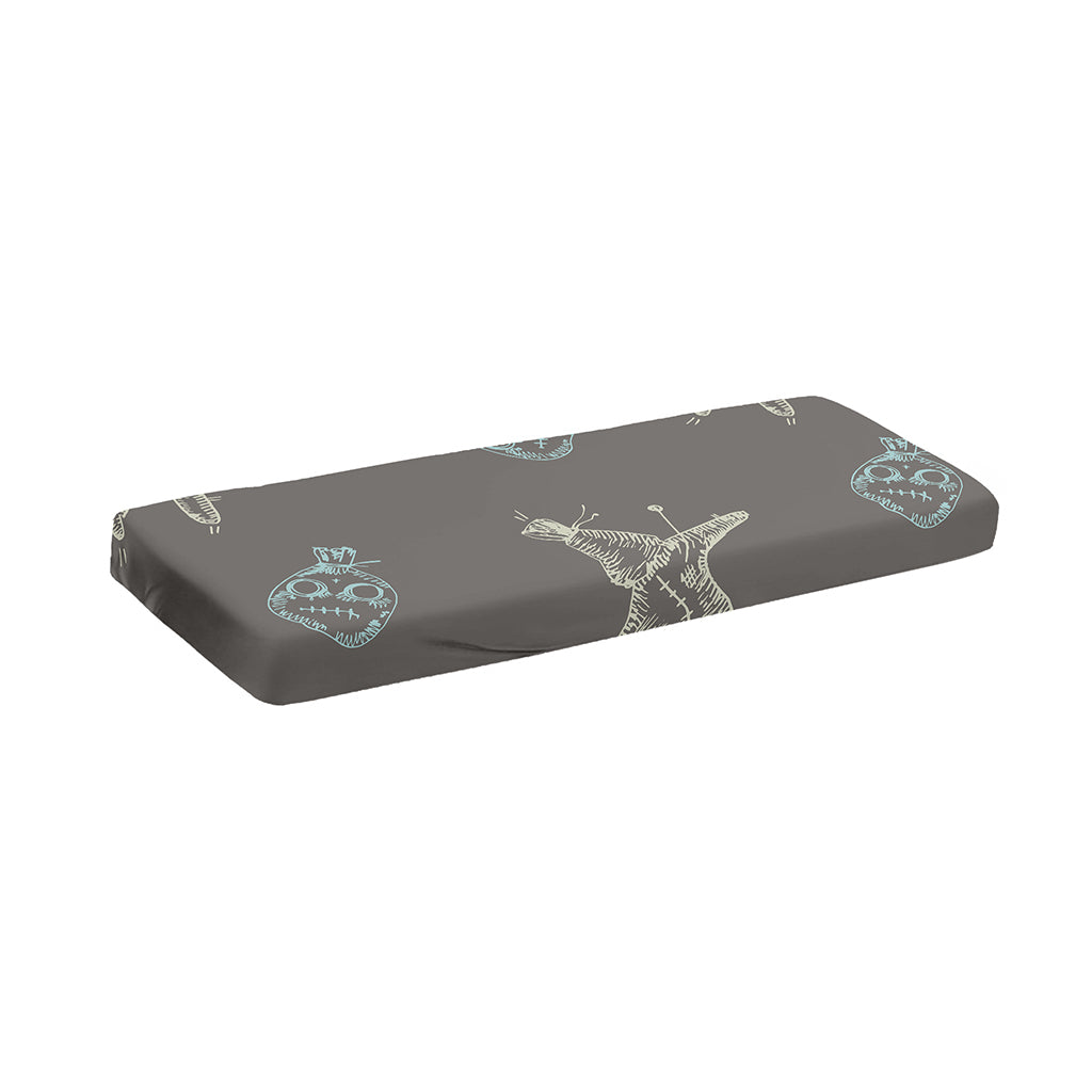 Cartoon Voodoo Doll Pattern Print Piano Keyboard Cover