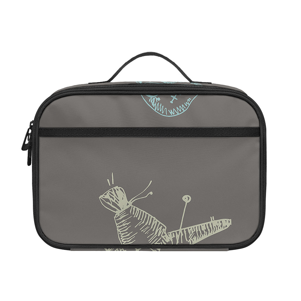 Cartoon Voodoo Doll Pattern Print Portable Lunch Bag