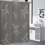 Cartoon Voodoo Doll Pattern Print Premium Shower Curtain