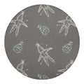 Cartoon Voodoo Doll Pattern Print Round Blanket