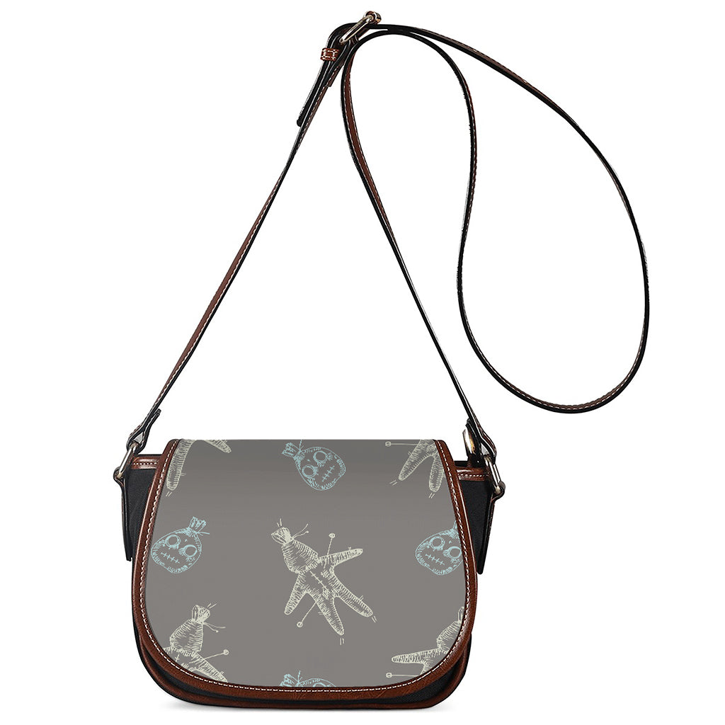 Cartoon Voodoo Doll Pattern Print Saddle Bag