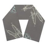 Cartoon Voodoo Doll Pattern Print Scarf