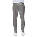 Cartoon Voodoo Doll Pattern Print Scuba Joggers