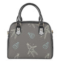 Cartoon Voodoo Doll Pattern Print Shoulder Handbag