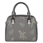 Cartoon Voodoo Doll Pattern Print Shoulder Handbag