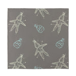 Cartoon Voodoo Doll Pattern Print Silk Bandana