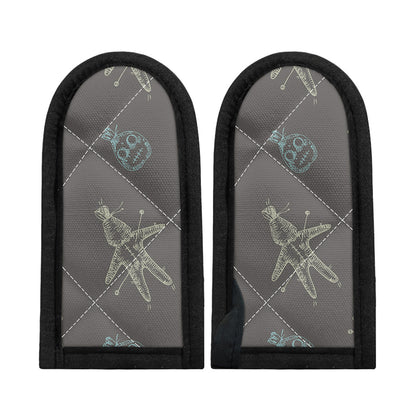 Cartoon Voodoo Doll Pattern Print Skillet Handle Cover