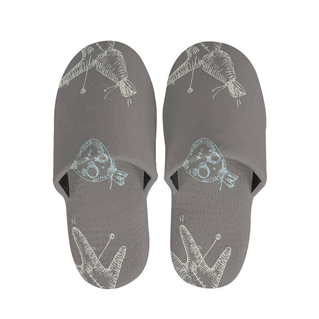 Cartoon Voodoo Doll Pattern Print Slippers