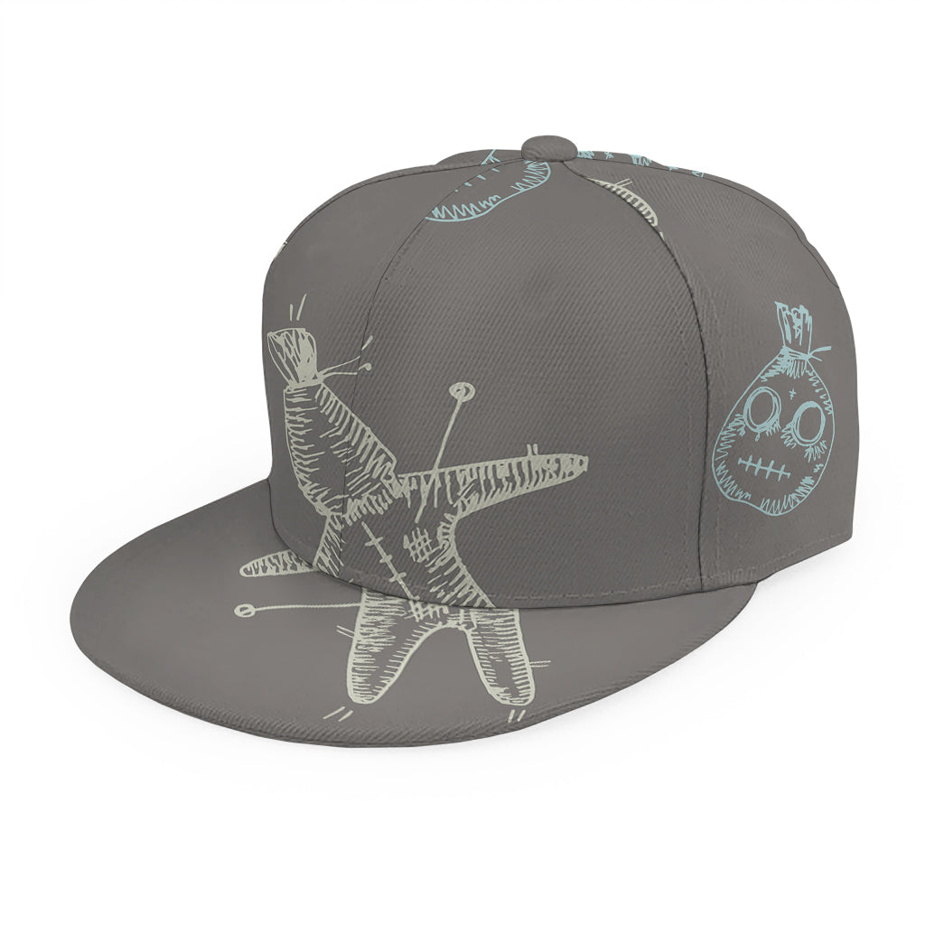 Cartoon Voodoo Doll Pattern Print Snapback Cap