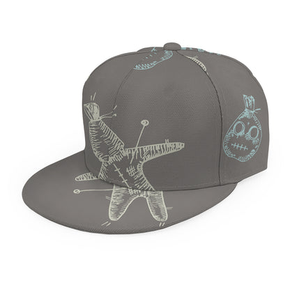 Cartoon Voodoo Doll Pattern Print Snapback Cap