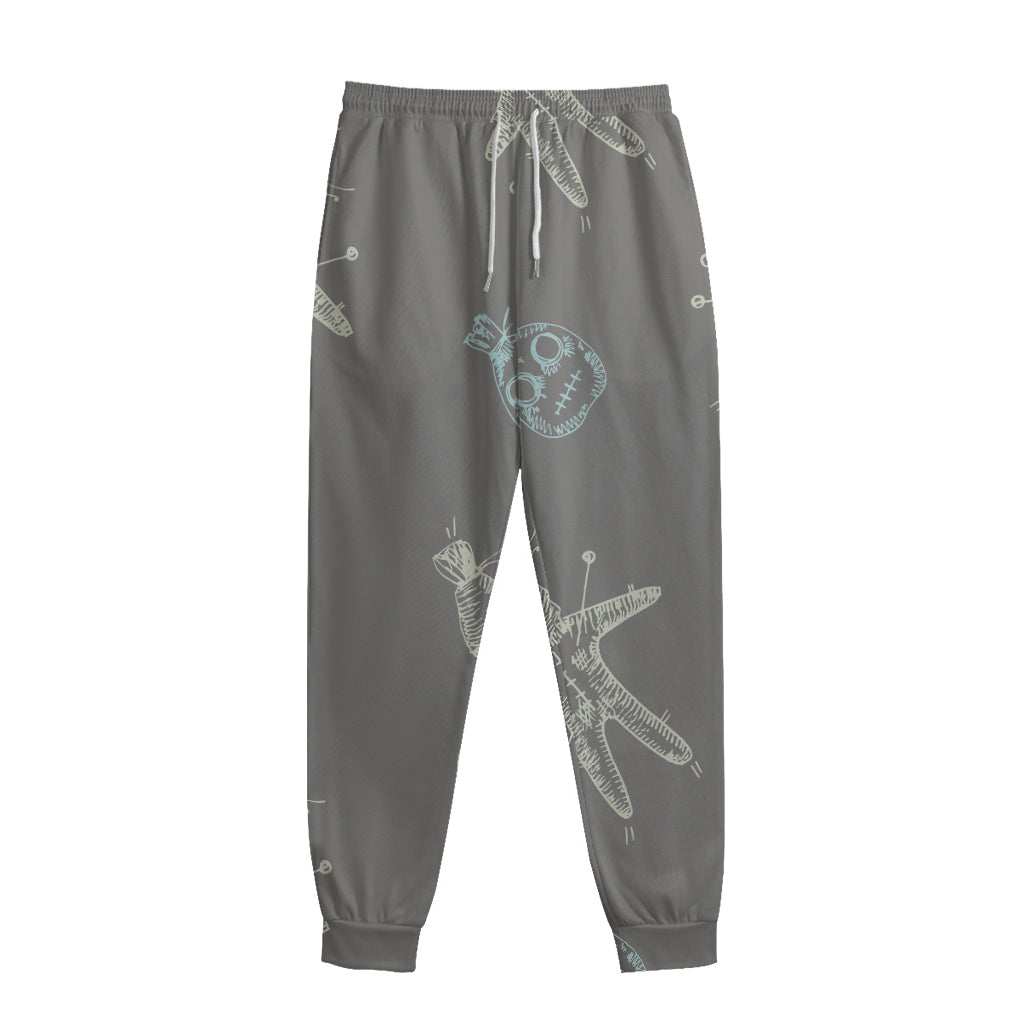Cartoon Voodoo Doll Pattern Print Sweatpants