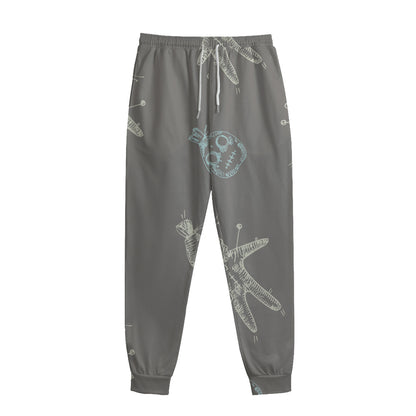 Cartoon Voodoo Doll Pattern Print Sweatpants