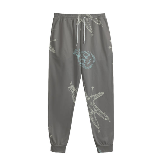 Cartoon Voodoo Doll Pattern Print Sweatpants