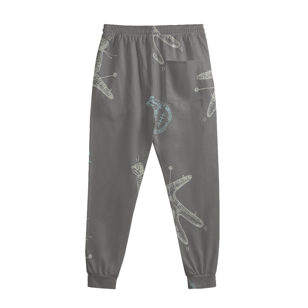 Cartoon Voodoo Doll Pattern Print Sweatpants