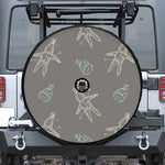 Cartoon Voodoo Doll Pattern Print Tire Cover With Camera Hole