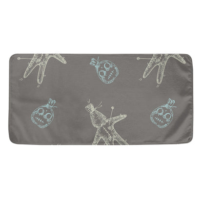 Cartoon Voodoo Doll Pattern Print Towel