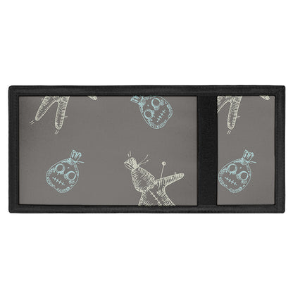 Cartoon Voodoo Doll Pattern Print Trifold Wallet