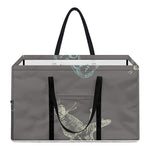 Cartoon Voodoo Doll Pattern Print Utility Tote Bag