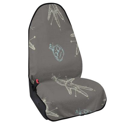 Cartoon Voodoo Doll Pattern Print Waterproof Car Seat Cover